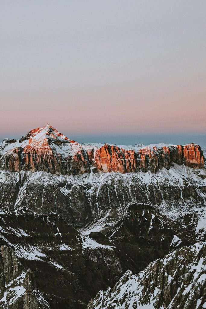 Photography Of Mountain During Sunrise
